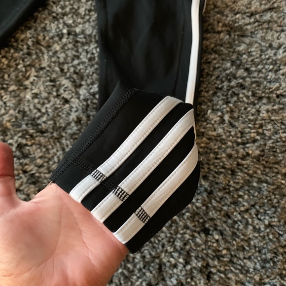 SOLD! Adidas Climalite 3 Stripe Leggings - Picture 4 of 8